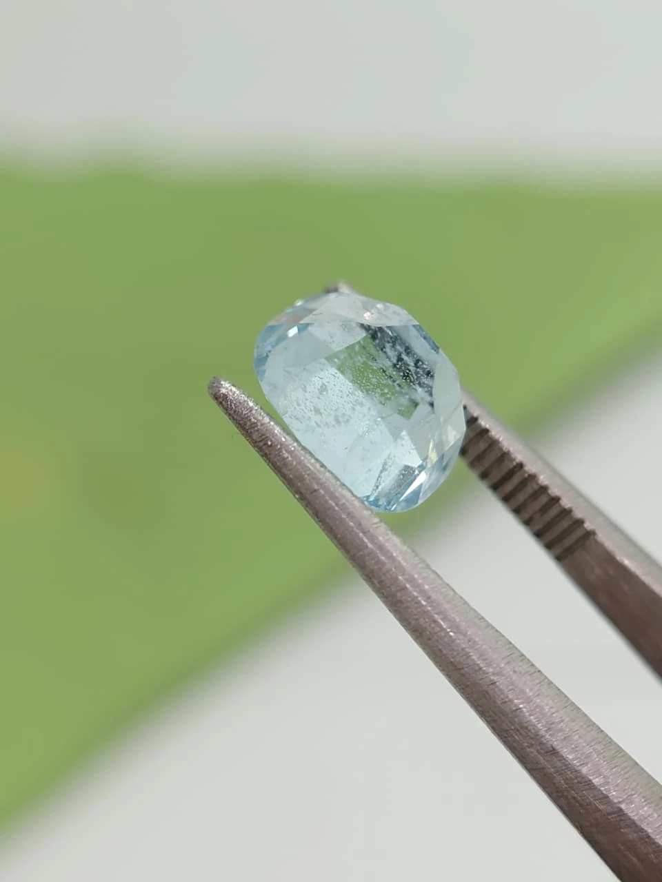 2.1ct Natural Cushion Faceted Aquamarrine from Pakistan — view 2